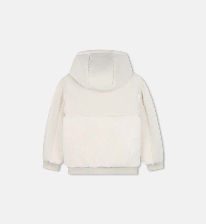 جاكيت طويل الأكمام منتفخ صوف