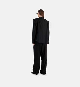 Fold-over Silk Blazer