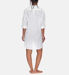 Linen Logo Seamless Maxi Shirt