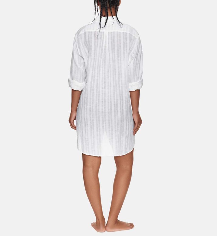 Linen Logo Seamless Maxi Shirt