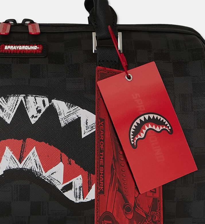 Sprayground Scribble Shark-graffiti Mini Duffle Bag, Packshot View