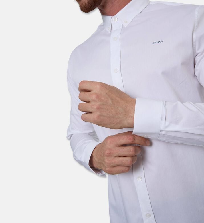 Maison Labiche Button-down Short-sleeve Shirt, Model View