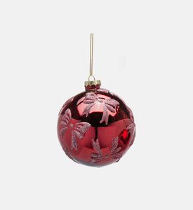 Edg Glittered Glass Big Bow Hanging Ball, Packshot View