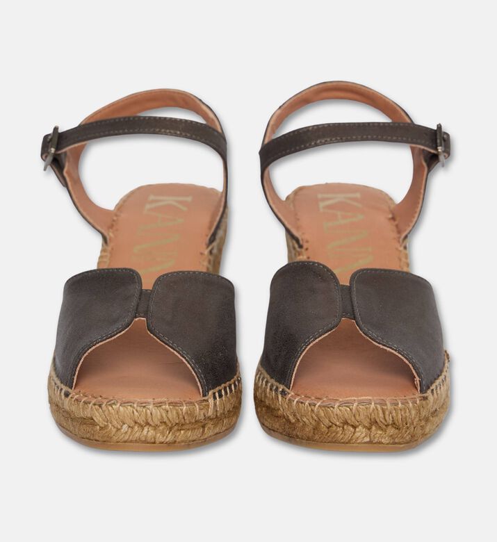 Kanna Shoes Sandal Wedge, Dark-grey, Eu-41, Packshot View