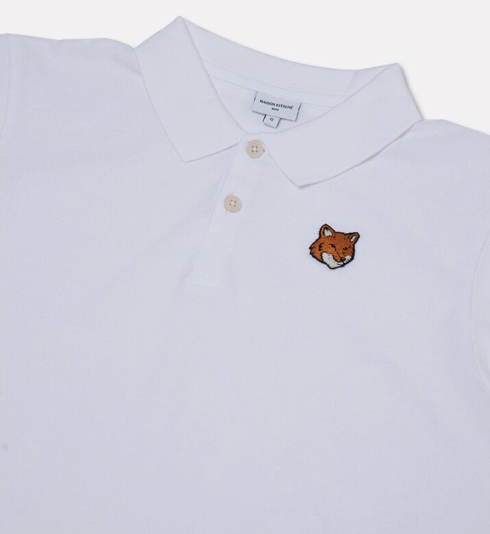 Maison Kitsune Polo Head, White, 8y, Packshot View