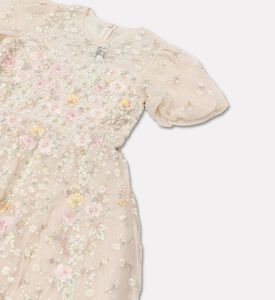 Needle & Thread Dress Garden Puff, Cream, 12y, Packshot View