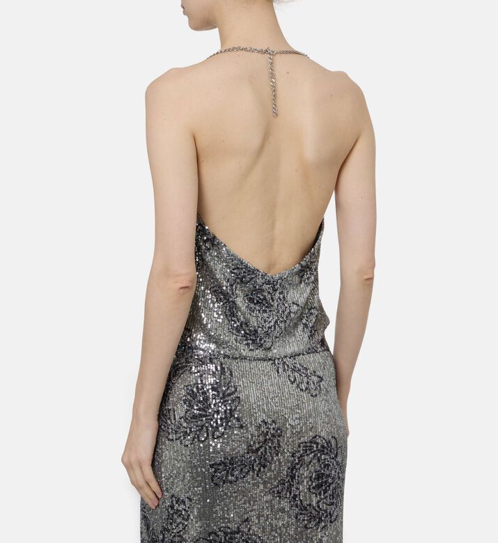 Ba and Sh Sequined Sleeveless Top, Model View
