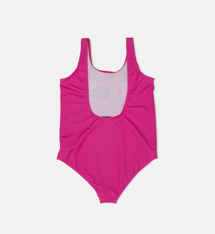 Logo-print Open-back Swimsuit Logo-print Open-back Swimsuit