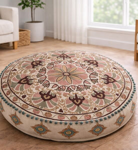 Home Deco and More Eida Yarn-dyed Pouf 60x20 Cm, Packshot View