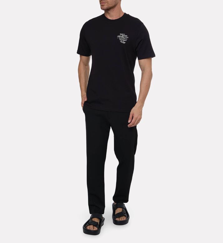 Les Deux Short-sleeve Regular-fit T-shirt, Black, Xl, Model View