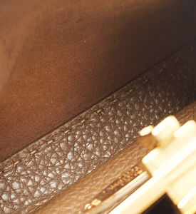 Fendi Preowned Fendi Brown Mini Peekaboo Top Handle Bag, Packshot View