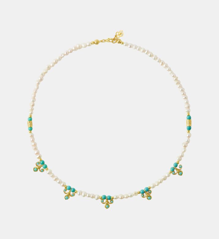 Ottoman Hands Mix Pearl Beaded Necklace, Packshot View