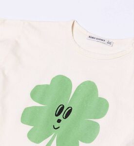 Bobo Choses Four-leaf Clover-print Shoulder Snaps Short-sleeve T-shirt, Packshot View