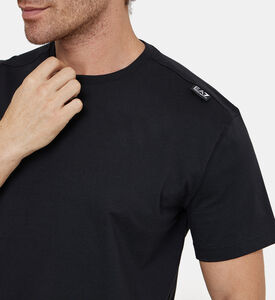 تيشيرت قطن بياقة عادية بلوغو