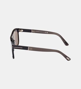 نظارات شمسية كلاسيكية بعدسات مربعة داكنة 58