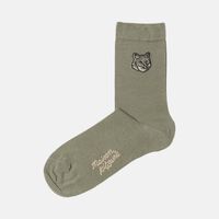 Fox Head-embroidery Socks