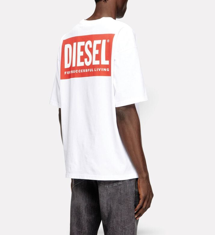 Diesel Box Logo Crewneck T-shirt, Model View
