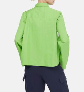 قميص كالي من قماش البوبلين بقصة ترابيز