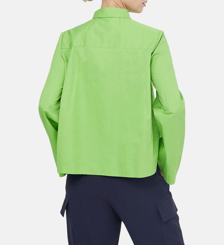 قميص كالي من قماش البوبلين بقصة ترابيز