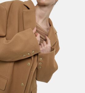 Source Unknown Button Closure Regular-fit Blazer, Light-brown, Model View