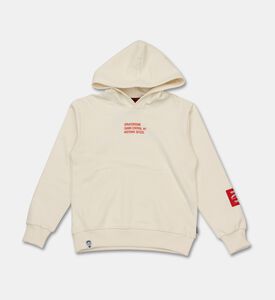 Sprayground Graphic Shark Regular Hoodie, Ivory, 8y, Packshot View