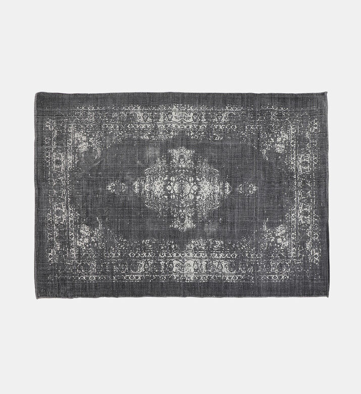 Light and Living Obar Textile House Rug, Dark-grey, Packshot View