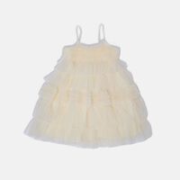 Sleeveless V-neck Ruffle Dress