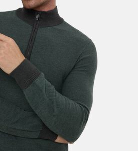 Hackett London Zip Fastening High Neck Sweater, Model View