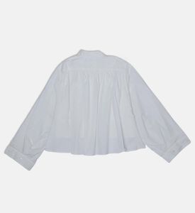 Cotton Pleat-detailing Shirt