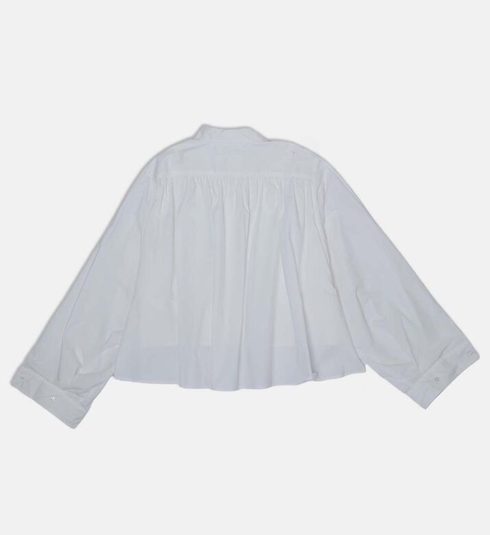 Cotton Pleat-detailing Shirt