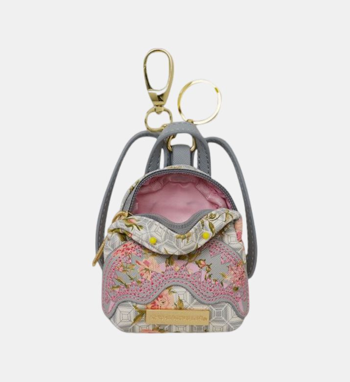 Floral Backpack Keychain