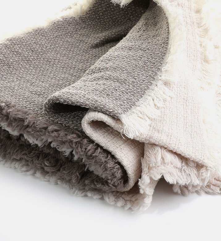 Carpi Wool Cotton Blend Throw