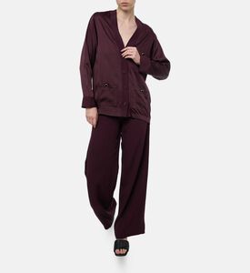 Forte-Forte Oversized Long-sleeve V-neck Jacket, Model View