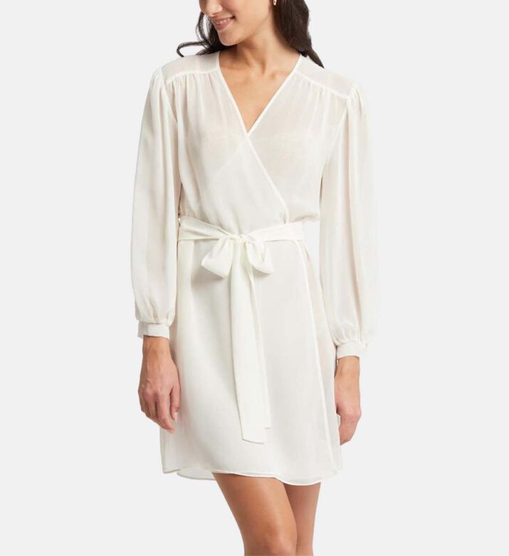 Long Puff Sleeve Cover-up