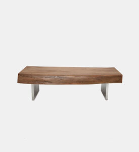 Home Deco and More Austin Acacia Wood Low Coffee Table, Packshot View