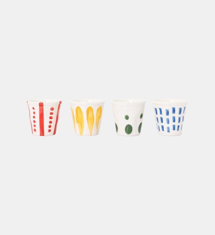 Easy Life Artisan 4-piece Coffee Cup Set, Blue, Packshot View