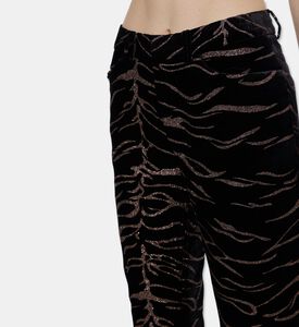 Zadig et Voltaire Glitter-print Flared Pants, Model View