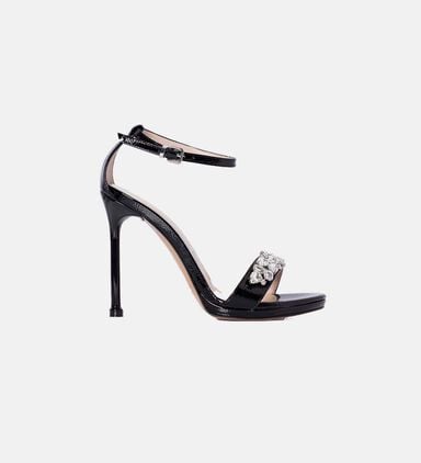 High-heeled Embellished Sandals