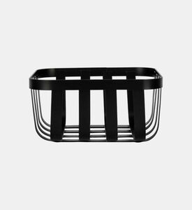 سلة فواكه معدنية مستطيلة