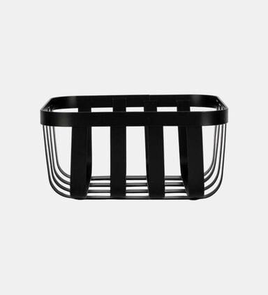 Metal Rectangular Fruit Basket - 19.5 X 19.5 Cm