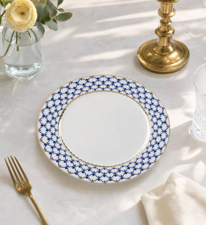 Imperial Cobalt Net European Dessert Plate, Model View