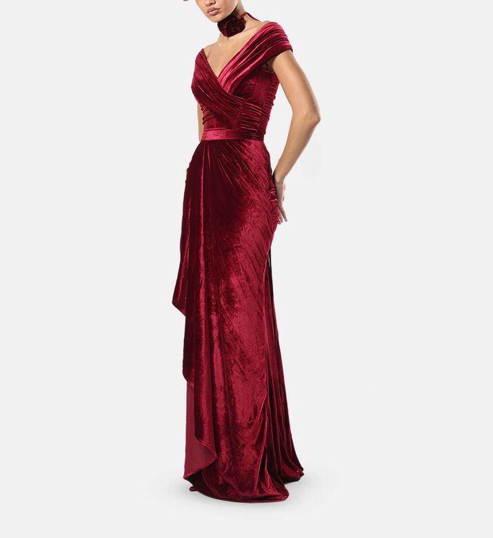 Zeena Zaki Dress, Light-brown, L, Model View