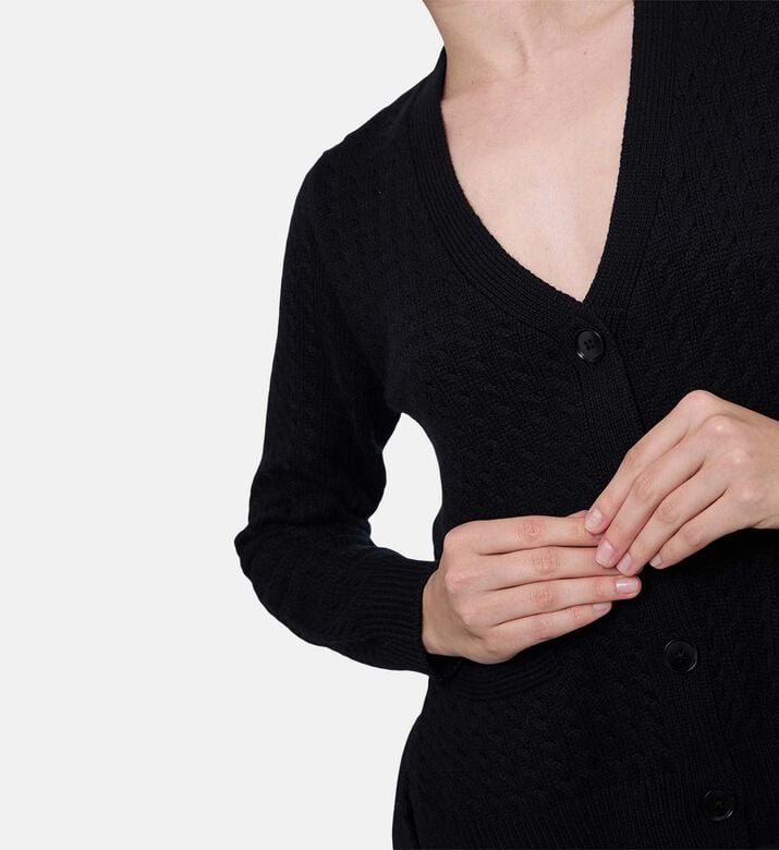 Sea NY Shanna Knitted Cardigan, Model View