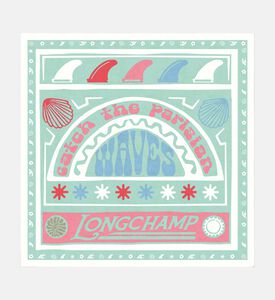 Longchamp Scarf Autres Lignes50x50, Multicolor, Packshot View