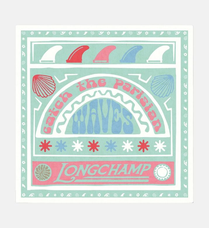 Longchamp Scarf Autres Lignes50x50, Multicolor, Packshot View
