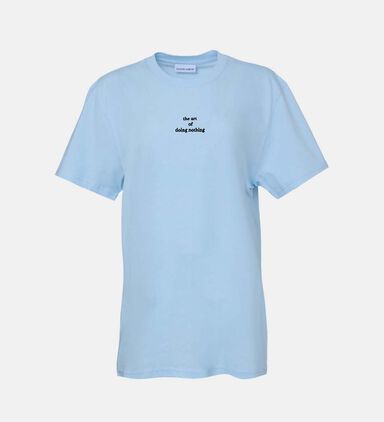 Popincourt The Art Of Doing Nothing Embroidered T-shirt