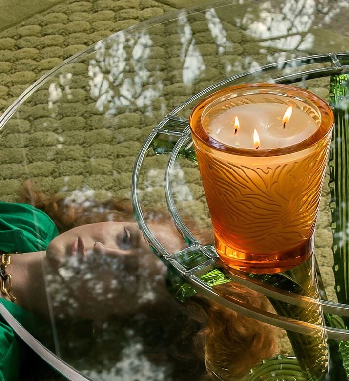 Lalique Candle Vase 750g Jungle, Packshot View