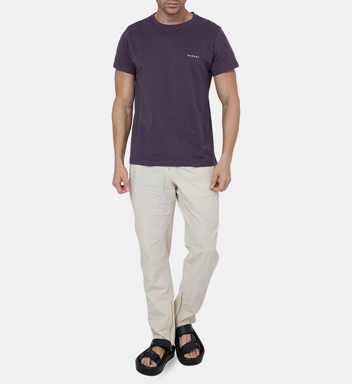 Zafferh Cotton Chest Logo T-shirt