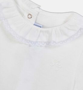 بودي سوت بياقة صغيرة مكشكشة