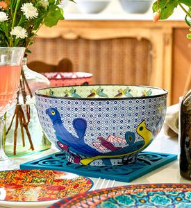 وعاء بورسلين طيور الجنة